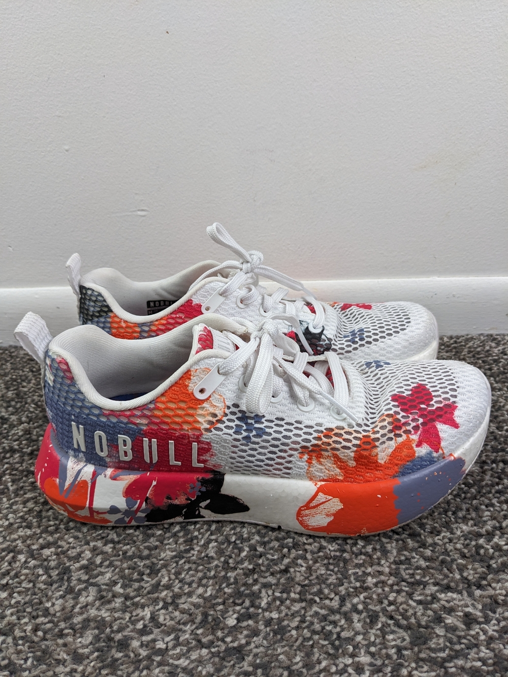 Nobull Journey Aloha Tropical Floral Women’s Size 8.5 Running Shoes Gym Sneakers